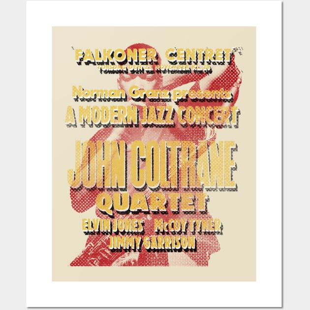 John coltrane tour poster Wall Art by HAPPY TRIP PRESS